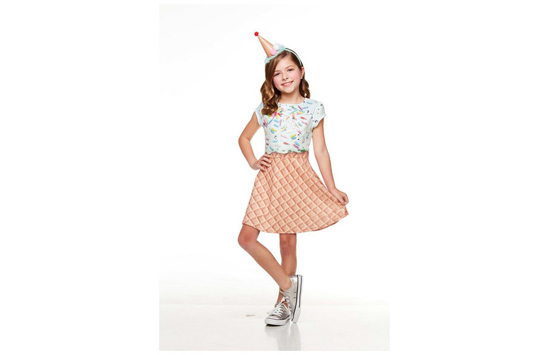 Kid's Ice Cream Cone Sprinkle Dress