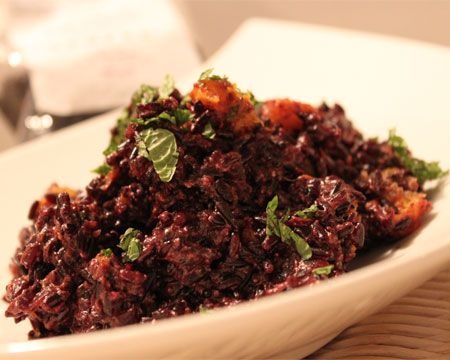 Black Rice with Pumpkin and Pecorino