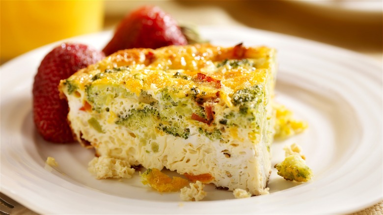 Egg cheese and vegetable frittata