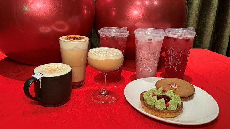 Starbucks holiday menu items Reserve Roastery and regular