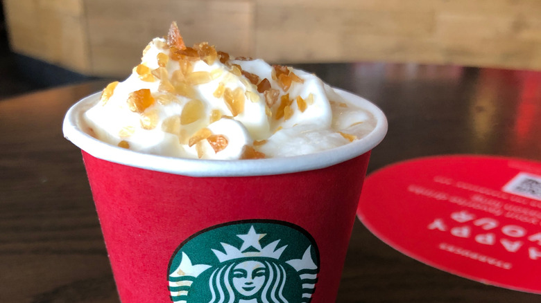 Starbucks caramel brulee latte