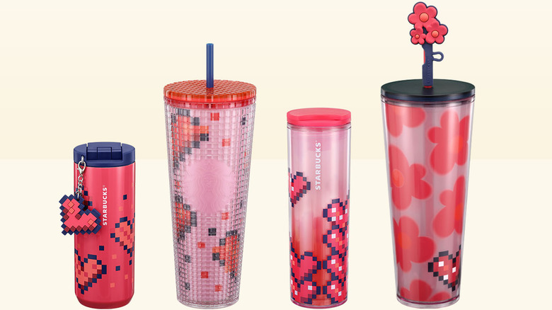 Valentine's Day cold cup collection from Starbucks.