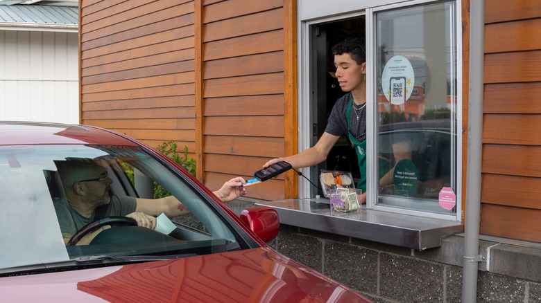 Starbucks drive thru 