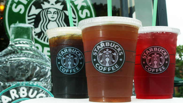 Starbucks iced beverages