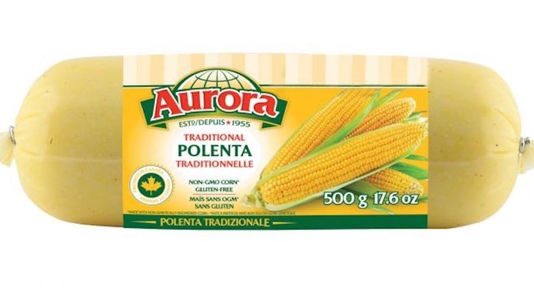 Tube of polenta