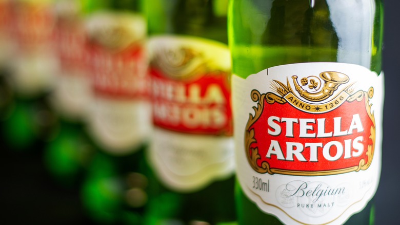 Bottles of Stella Artois