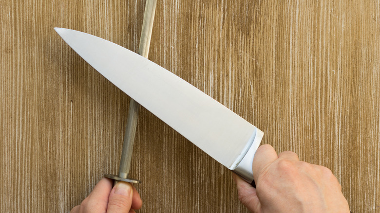 honing knife with honing rod