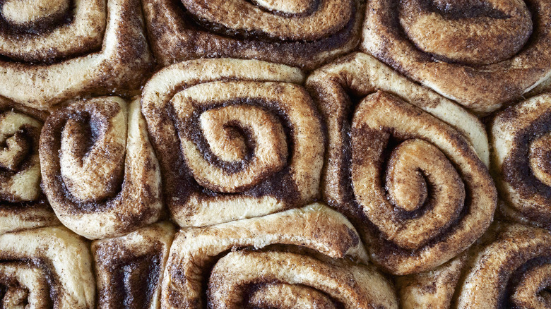 Raw cinnamon rolls