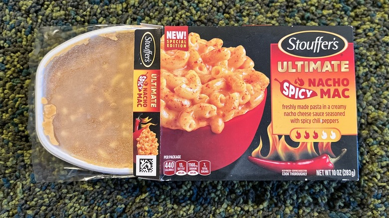 open package of mac & cheese