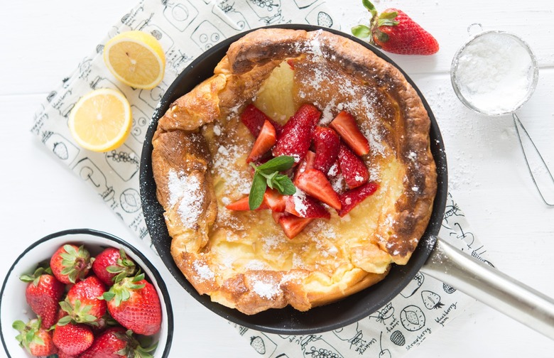 Skillet Strawberry Pancake Recipe