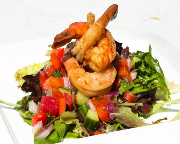 Dinner: Shrimp Salad