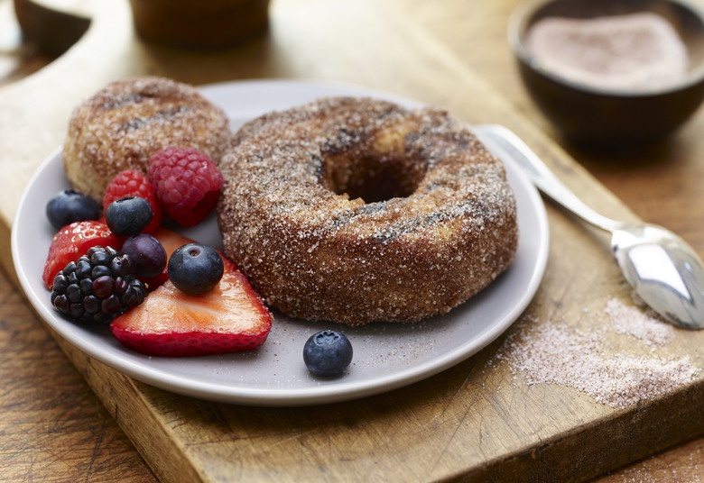 Cinnamon Sugar Grilled Doughnuts