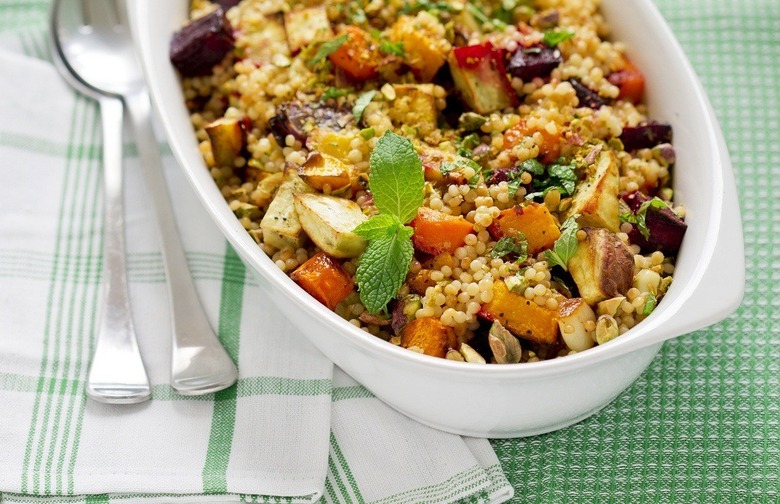 Couscous With Roasted Vegetables and Feta