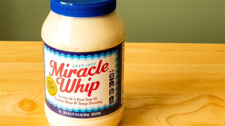 Large jar of Miracle Whip