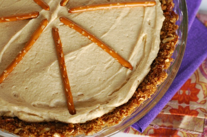 Peanut Butter Pie with Pretzel Crust