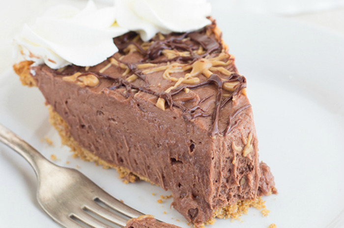 Dark Chocolate Peanut Butter Pie