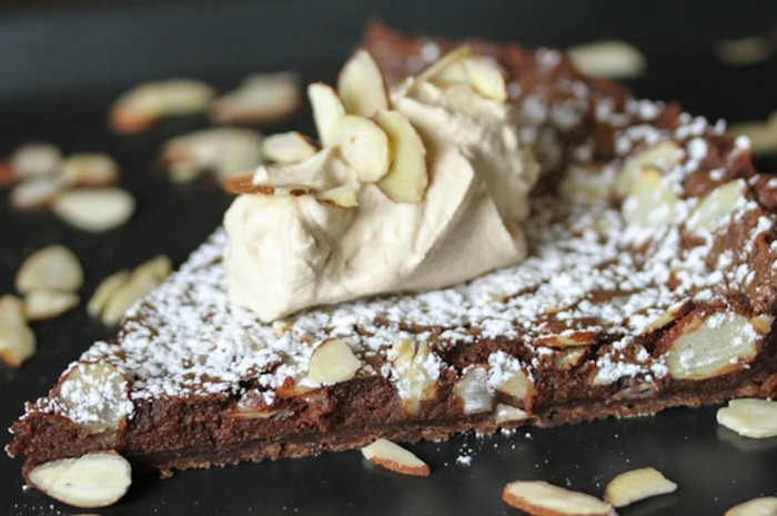 Salted Chocolate Tart with Almonds