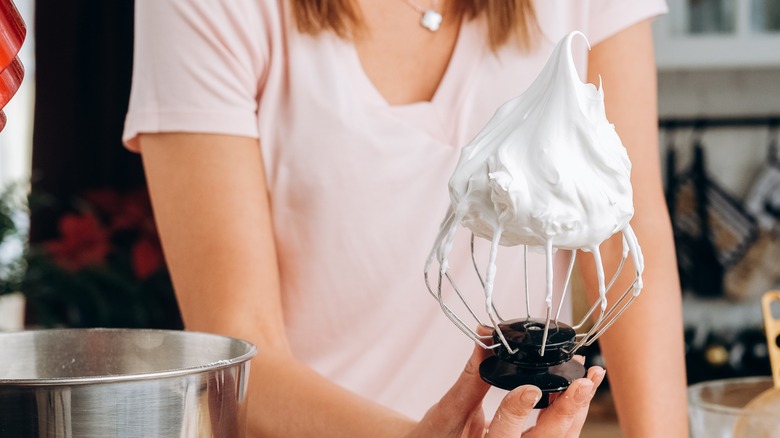 meringue whipped in stand mixer