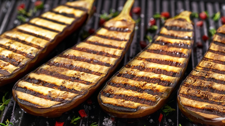 eggplant on grill