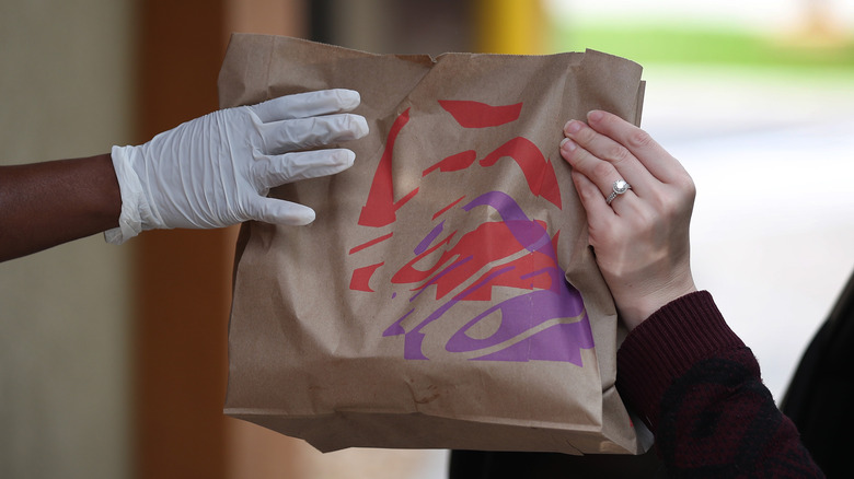 Taco Bell bag drive-thru