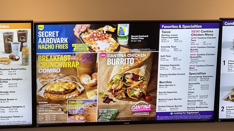 Taco Bell menu