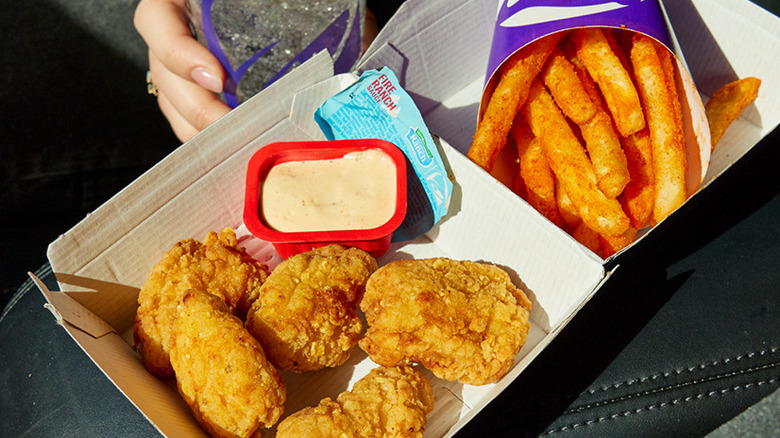 Taco Bell's crispy chicken nuggets with Hidden Valley Fire Ranch Sauce