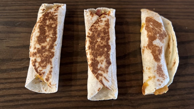 three tacos on packaging