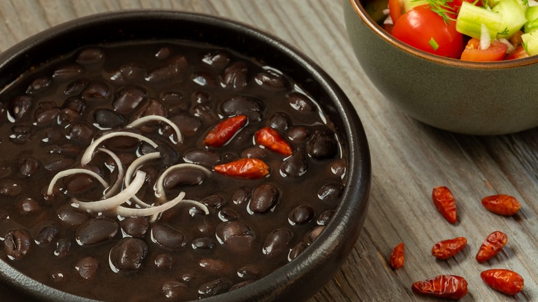 black beans in a bowl