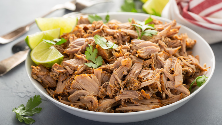 A bowl of carnitas