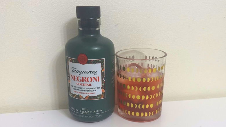 Negroni cocktail bottle