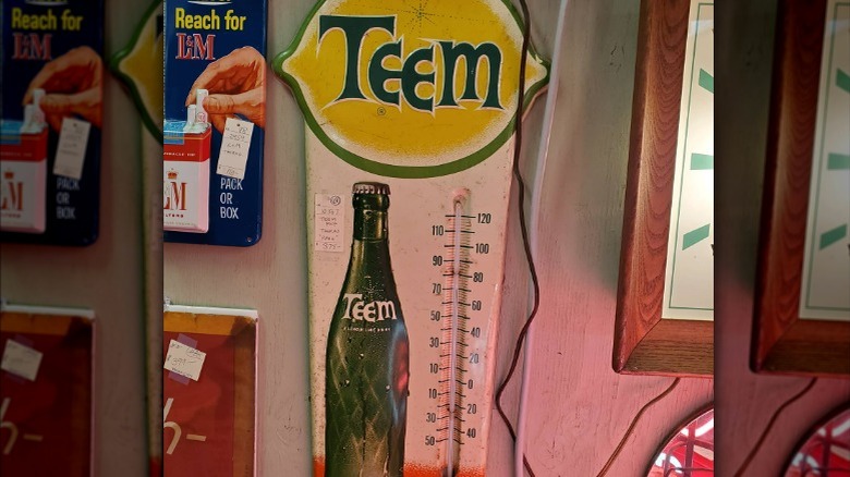 Teem Soda vintage thermometer 