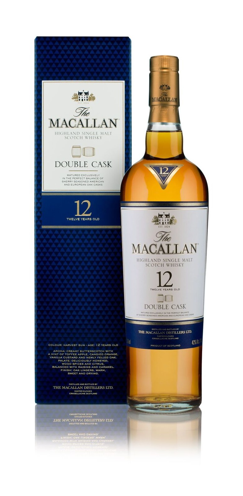 The Macallan Double Cask 12-Year-Old Single Malt Scotch ($65)