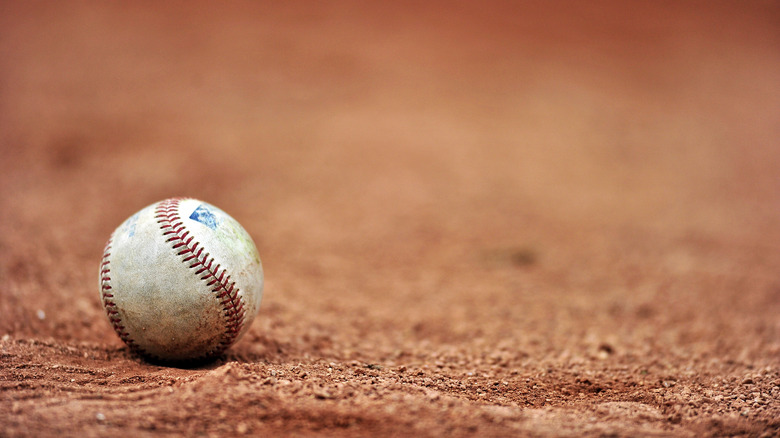 Baseball player up to bat.