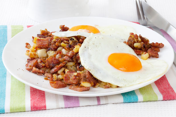 Stuffing Hash and Eggs Recipe