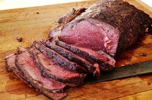 Grill-Roasted Whole Boneless Bison Prime Rib