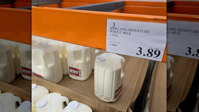 Costco gallon milk sold individually inside store