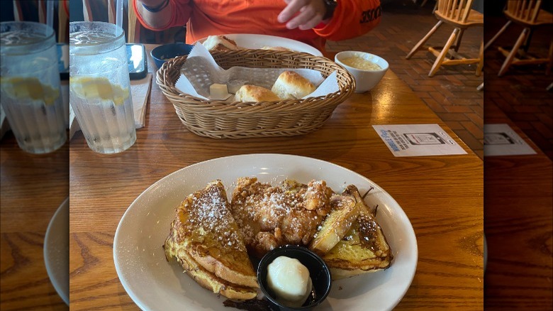 Homestyle fried chicken and french toast