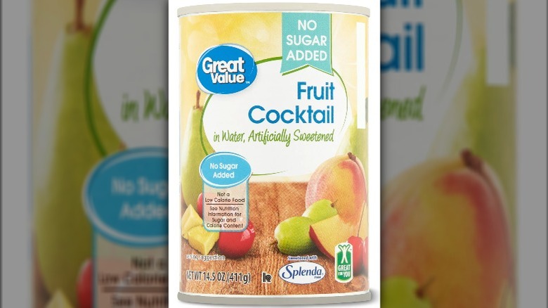 Great Value Fruit Cocktail can