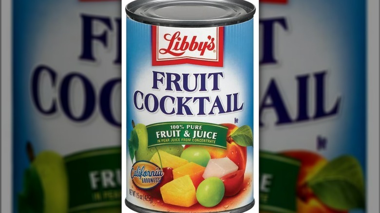 Libby's Fruit Cocktail can