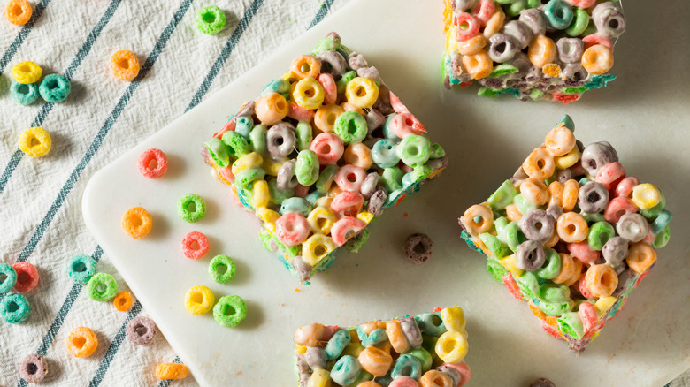 Fruit Loops marshmallow treats