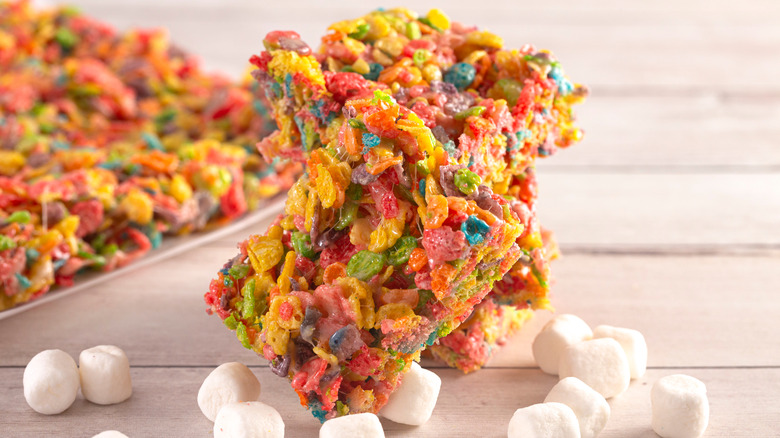 Fruity Pebbles marshmallow treats