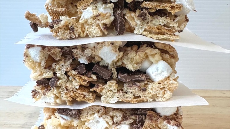 Golden Grahams s'mores bars