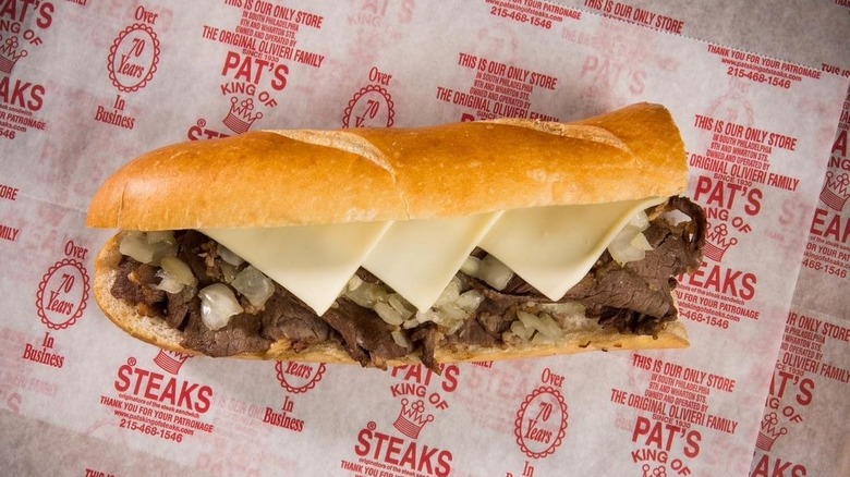 cheesesteak from Pat's King of Steaks