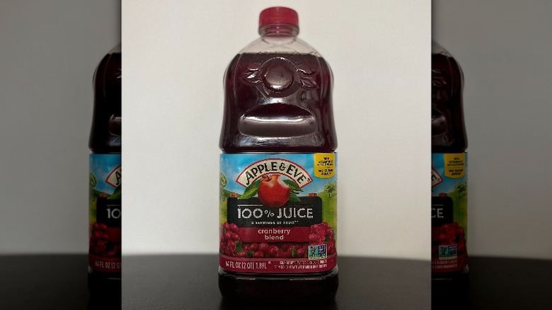 Apple & Eve cranberry juice bottle
