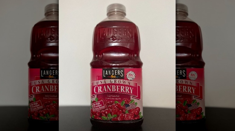 Langers cranberry juice bottle