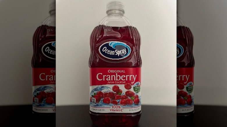 Ocean Spray cranberry juice bottle