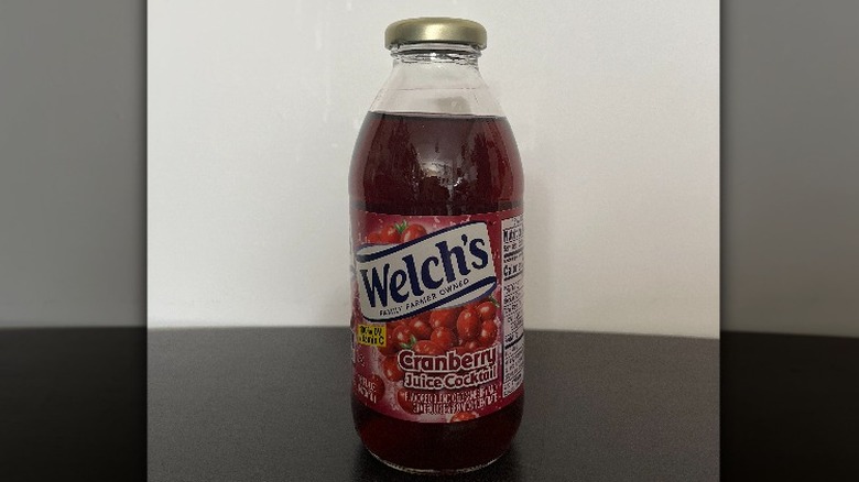 Welch's cranberry juice bottle