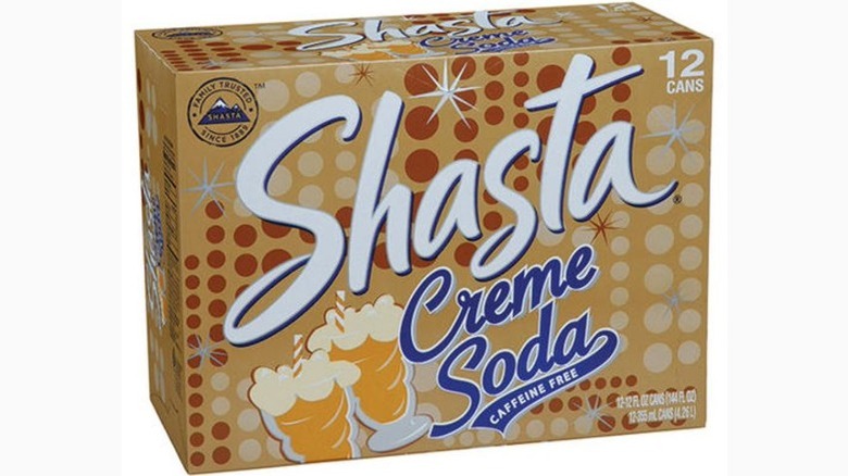 Box of Shasta Creme Soda