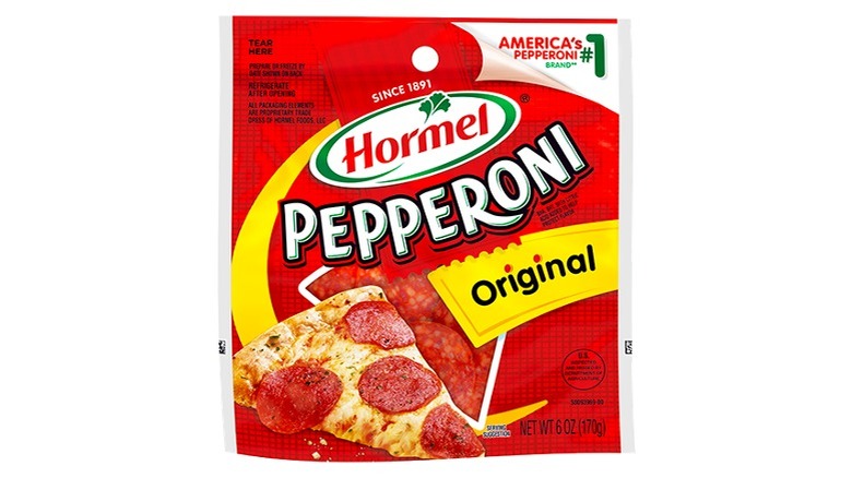 Pack of Hormel pepperoni