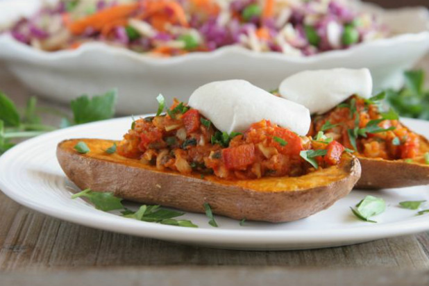 Southwest Stuffed Sweet Potato Skins Recipe